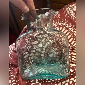 Vintage Blenko Glass 384 Double Spout Water Bottle/Pitcher